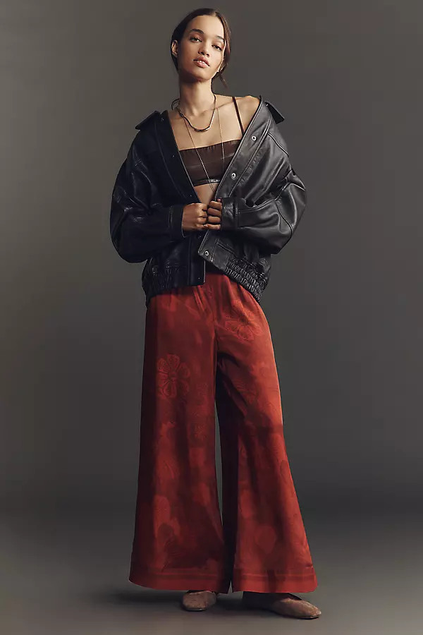 Farm Rio x Anthropologie Printed Wide-Leg Pants | Anthropologie (US)