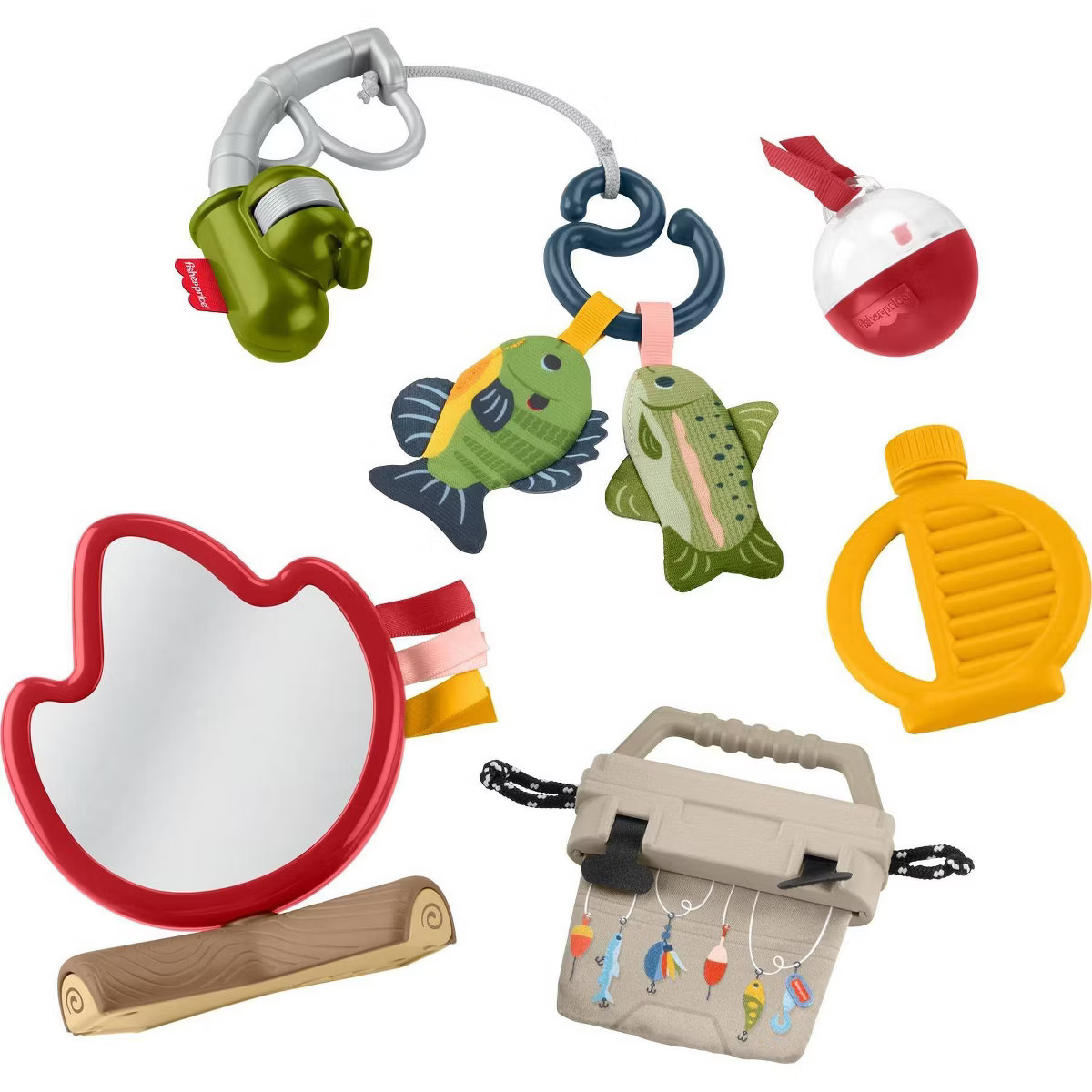 Fisher-Price Mini Me Moments Camp & Crinkle Gift Set, Fishing & Hiking Baby Learning Activity Toy... | Target