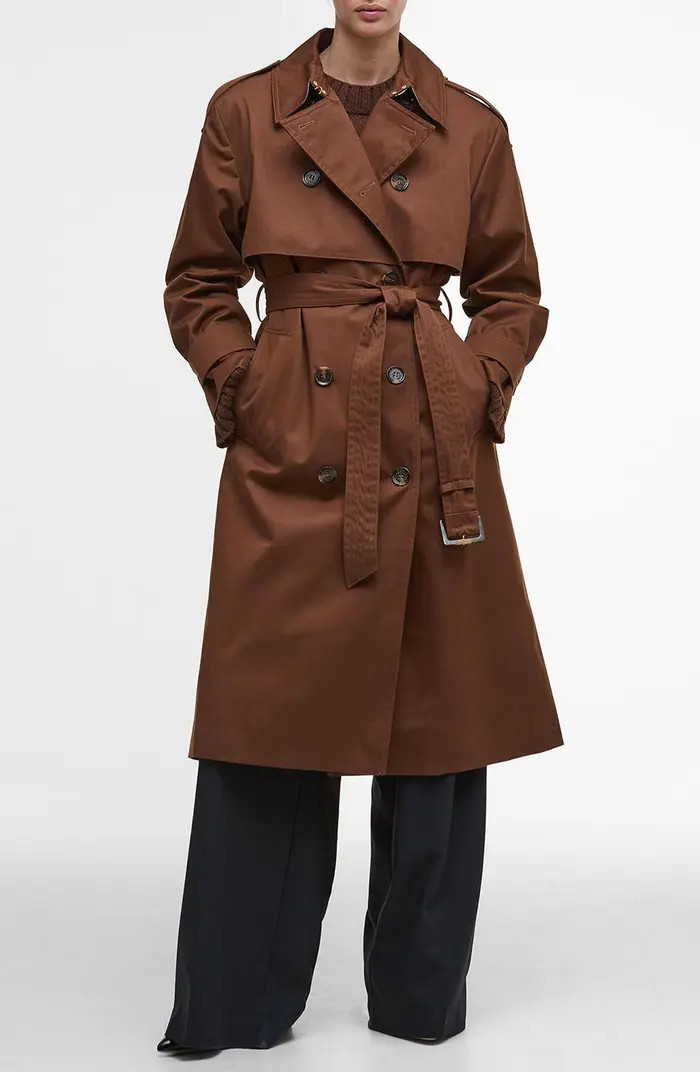 Barbour Aoife Belted Water Resistant Trench Coat | Nordstrom | Nordstrom