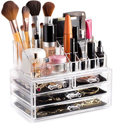 Clear Cosmetic Storage Organizer - Easily Organize Your Cosmetics, Jewelry and Hair Accessories. Loo | Amazon (US)