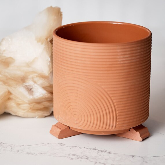 BUY 3 SETS get 15% OFF Potfeet Terracotta Ribbed Pot Feet Outdoor / Indoor (Set of 3) Clay Plante... | Etsy (US)
