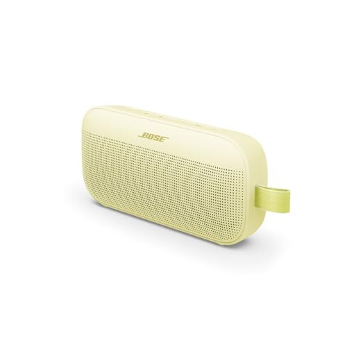 Bose SoundLink Flex Bluetooth Speaker (2nd Gen) - Portable Outdoor Speaker with Hi-Fi Audio, Waterproof and Dustproof, USB-C, Up to 12 Hours Battery Life, Citrus Yellow - Limited Edition Color | Amazon (US)
