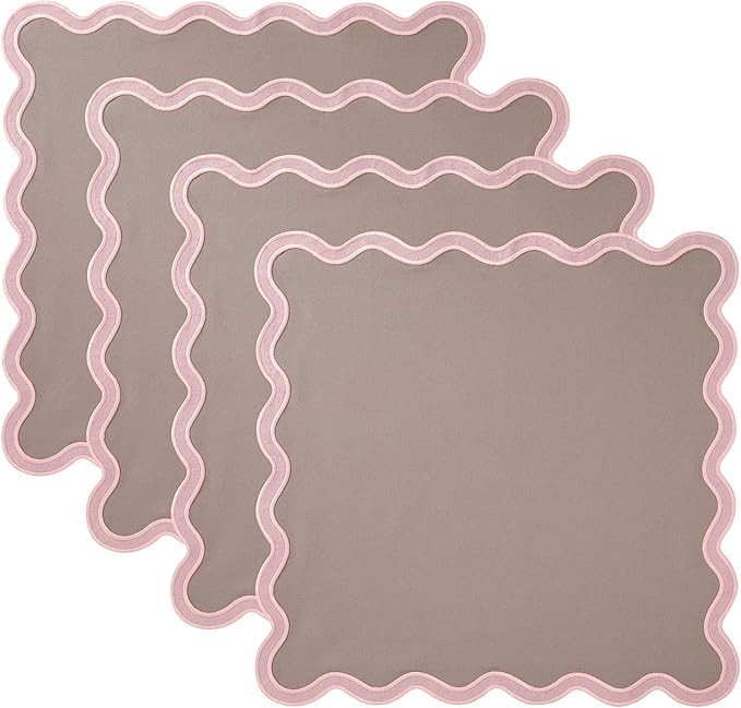 Folkulture Cloth Napkins Set of 4 Cotton, 18" X 18" Table Napkins for Parties, Decorative Napkins... | Amazon (US)