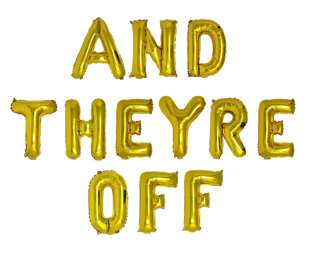 And Theyre Off Balloon Banner Kentucky Derby Decorations Kentucky Derby Balloons Kentucky Derby P... | Etsy (US)