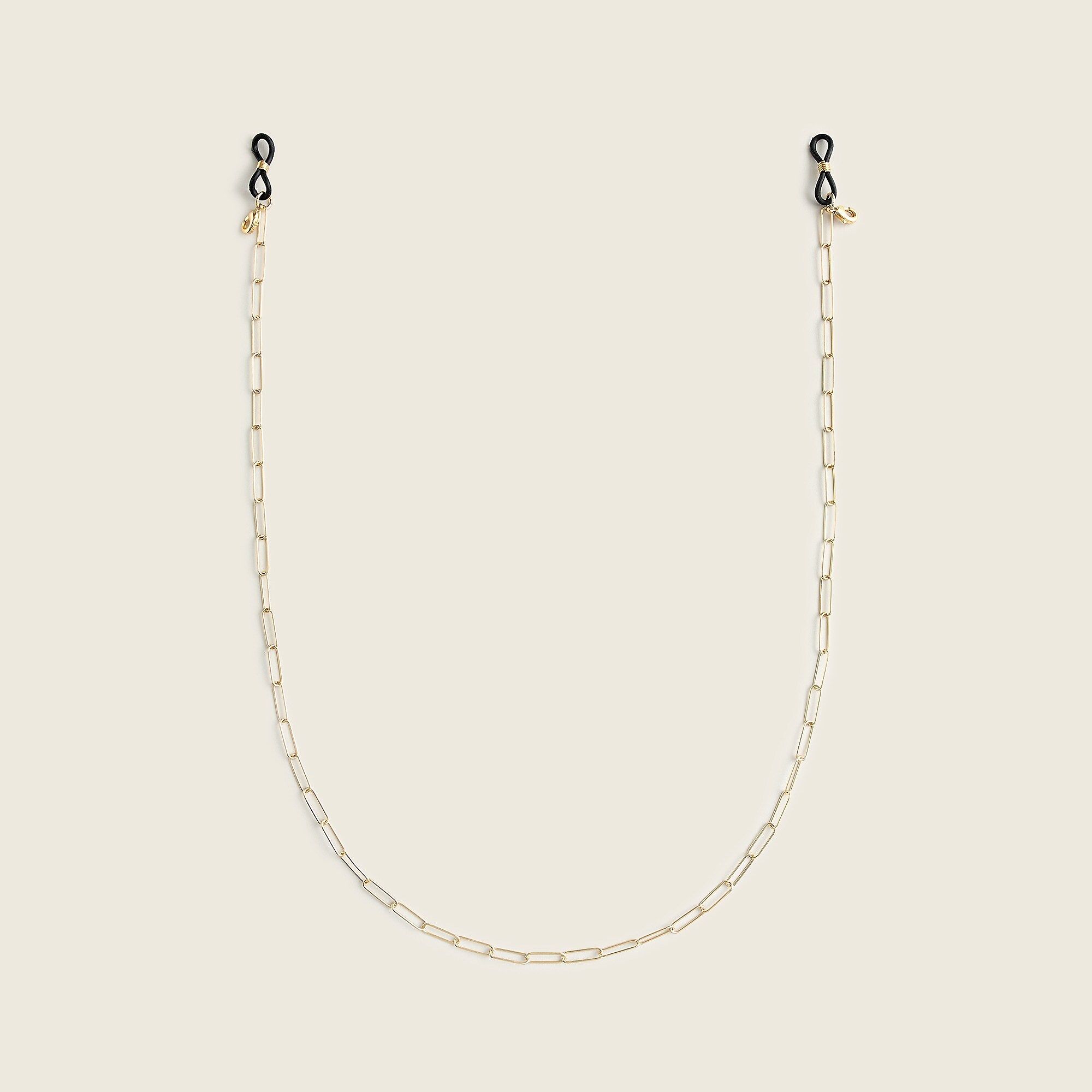 Gold paper-clip sunglasses chain | J.Crew US