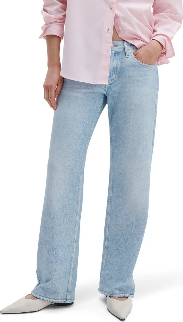 rb Miramar Saige Mid Rise Wide Leg Cotton Terry Sweatpant Jeans | Nordstrom