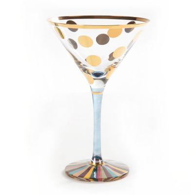 MacKenzie-Childs Foxtrot Martini Glass | MacKenzie-Childs