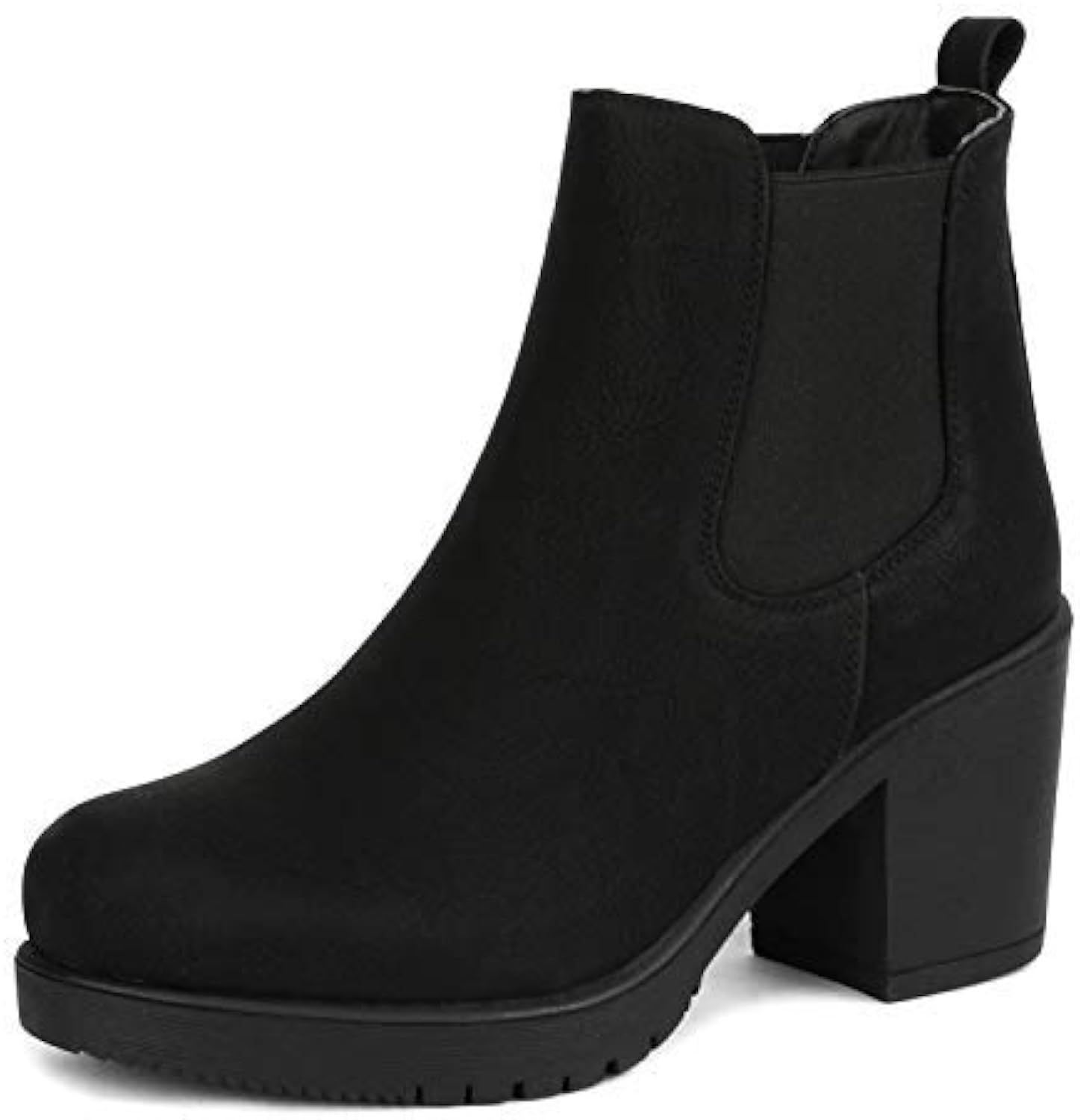 DREAM PAIRS Women's FRE High Heel Chelsea Style Ankle Bootie | Amazon (US)