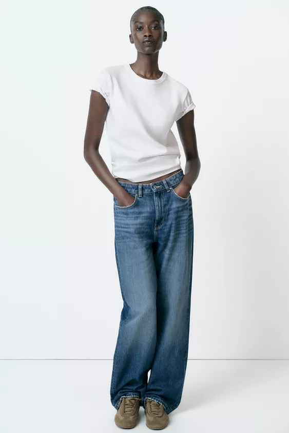 INTERLOCK short sleeve T-SHIRT | Zara UK