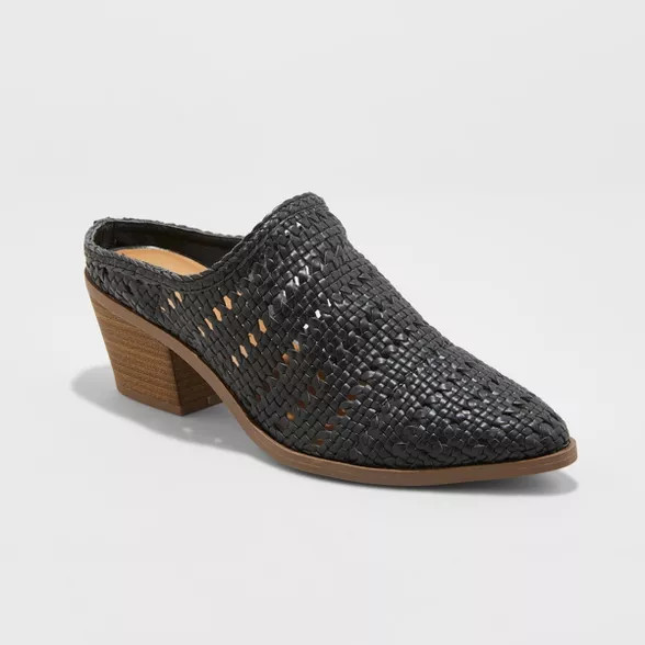 Women's Kallie Woven Heeled Mules - Universal Thread™ | Target