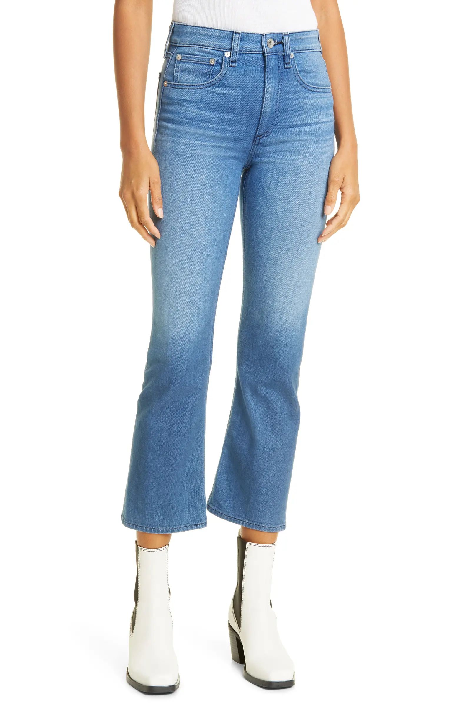 rag & bone Nina High Waist Ankle Flare Jeans | Nordstrom | Nordstrom