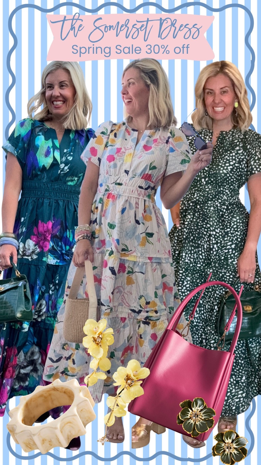 The amazing Somerset Dress is 30% off along with some amazing accessories! I wear a size XS in this dress.. 

#LTKSaleAlert #LTKOver40 #LTKdayinmylife