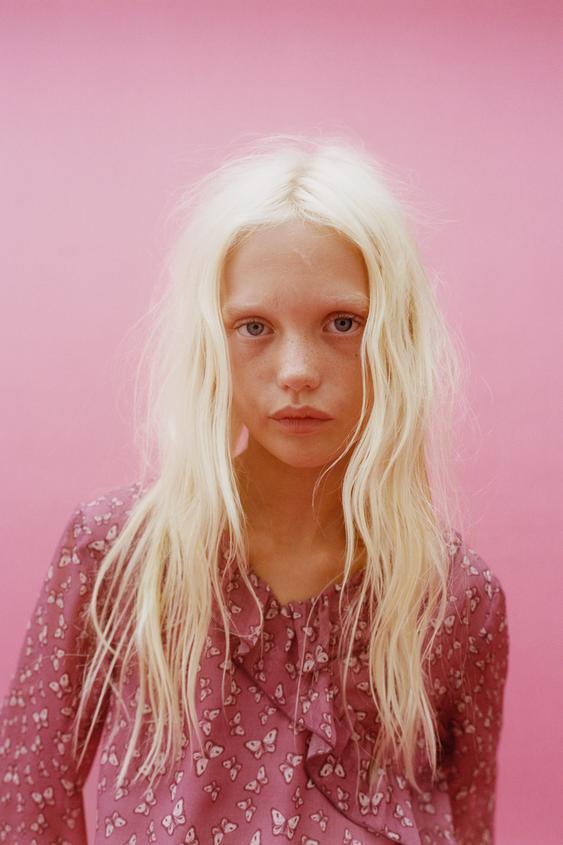 BUTTERFLY PRINT BLOUSE | Zara US