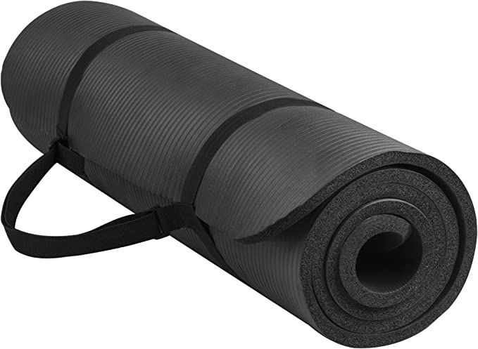 BalanceFrom All Purpose 1/2-Inch Extra Thick High Density Anti-Tear Exercise Yoga Mat with Carryi... | Amazon (US)