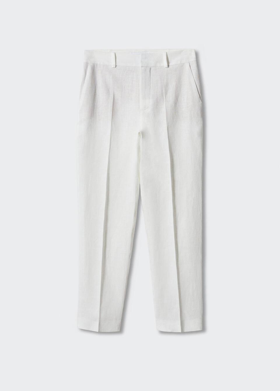100% linen suit trousers -  Women | Mango USA | MANGO (US)