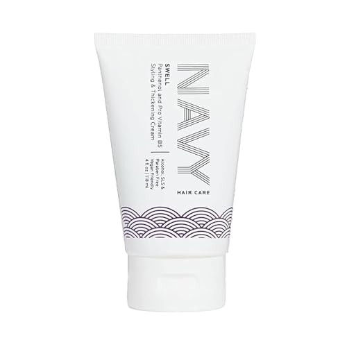 NAVY HAIR CARE Swell Thickening Cream | Lightweight Styling Product for Fullness & Shine | 4 oz | Amazon (US)