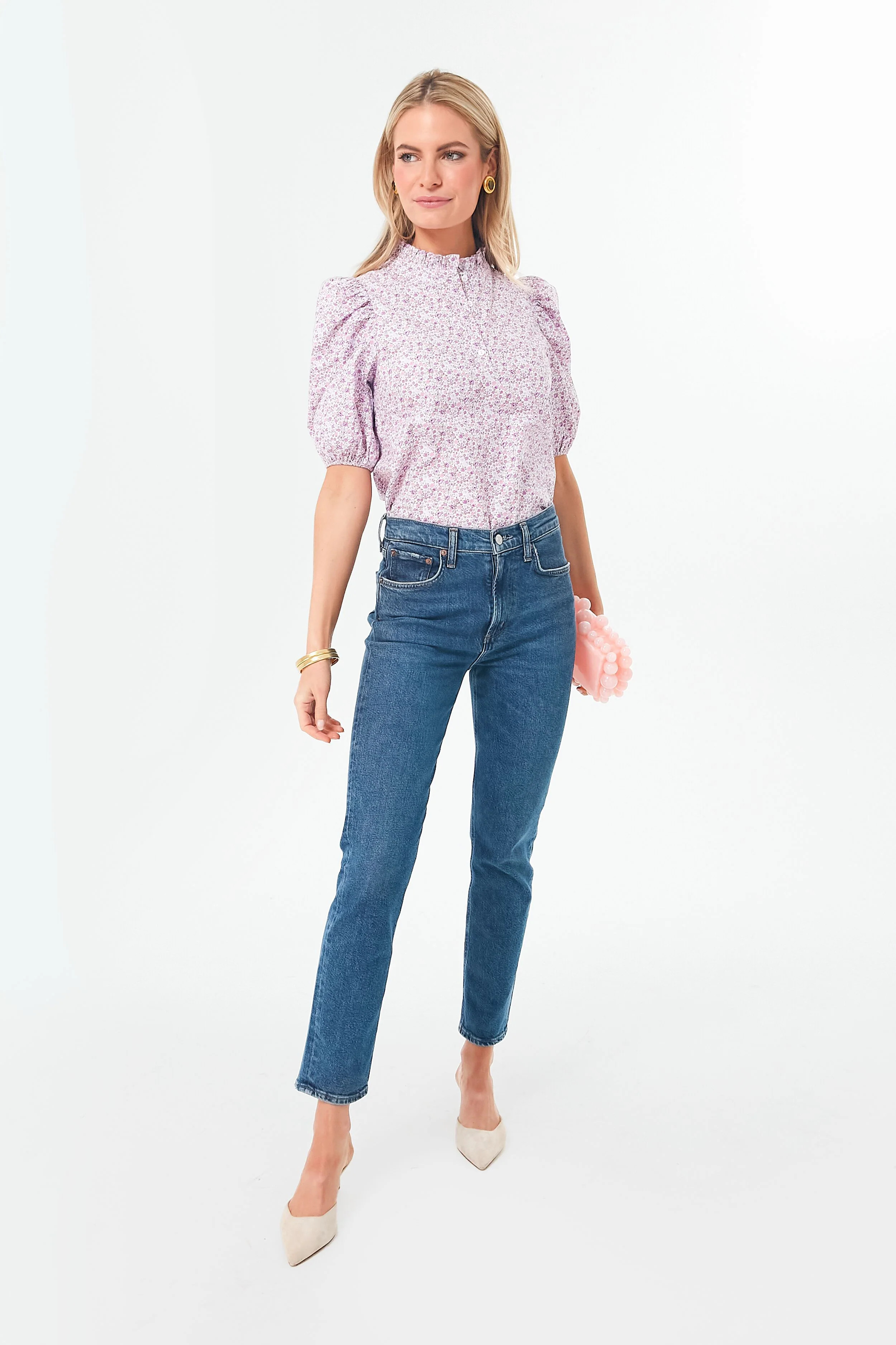 Purple Floral Florence Blouse | Tuckernuck (US)