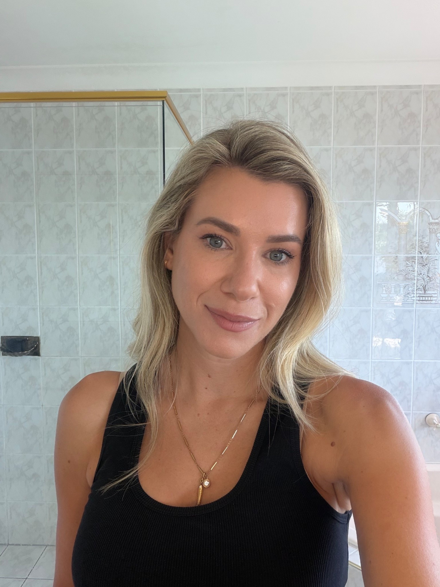 My easy everyday makeup routine has the following:

Holme Beauty Bang and Burst Primer
MotherSPF Face & Body Sunscreen
Haus Labs by Lady Gaga Foundation Light Medium Neutral 
Holme Beauty Hytride Flex Concealer Peach
Westman Atelier Face Trace Contour Stick Truffle
Holme Beauty Embodiment Blush Mia
Too Faced Born This Way Natural Nudes Eyeshadow Palette
Stila Stay All Day Waterproof Liquid Eye Liner Dark Brown
Mac Lip Pencil Whirl
Holme Beauty Alignment Lip Liner Elly
Hourglass Arch Brow Sculpting Pencil Warm Brunette
Refined Studio by Paige
Hourglass Lash Curler
Holme Beauty Empowder Duette
Hourglass Veil Powder Brush
Kevyn Aucoin The Volume Mascara

Tagging items I can link here as well as my outfit 

#LTKworkwear #LTKstyletip #LTKbeauty