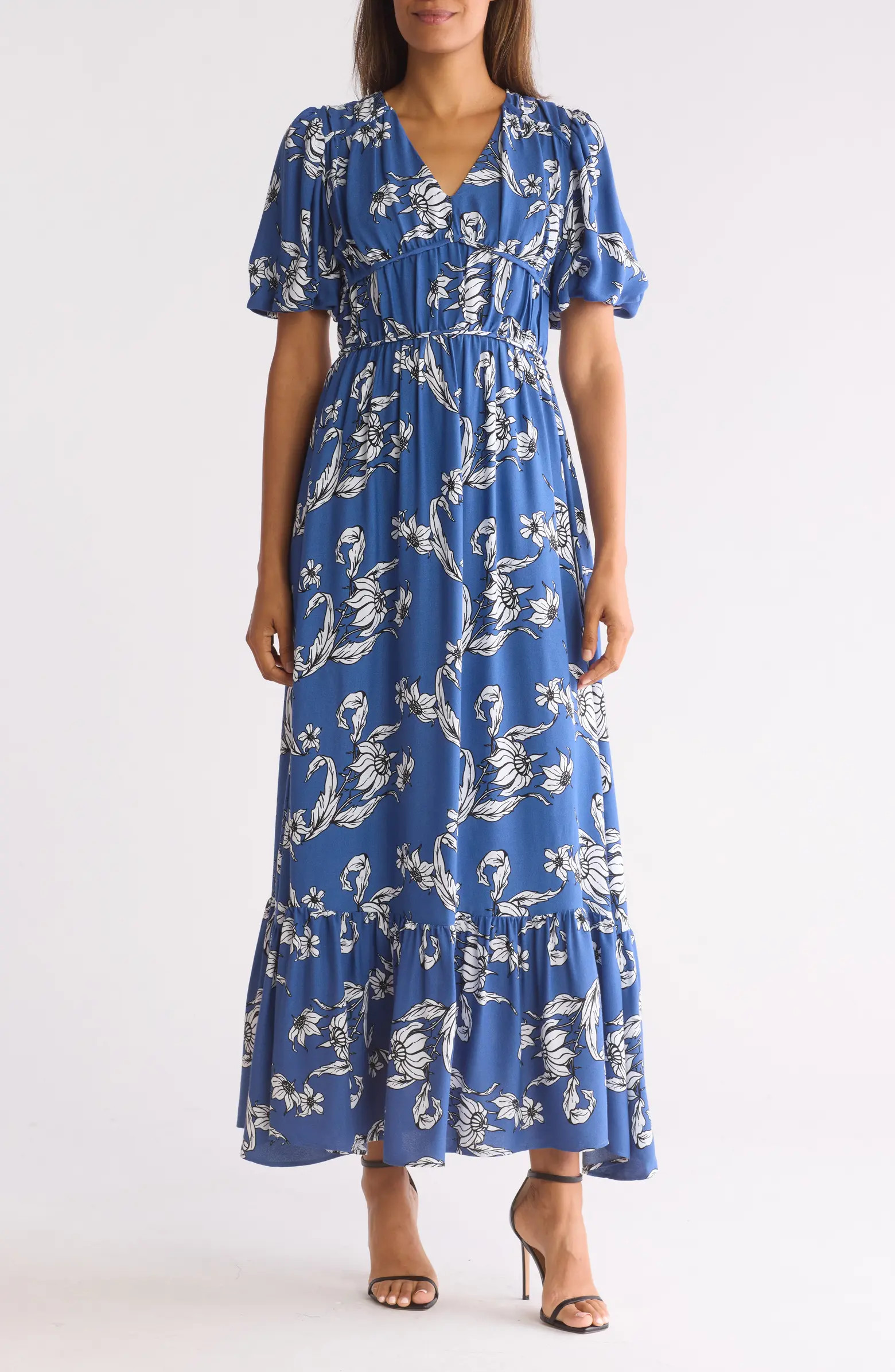 Eden Puff Sleeve Maxi Dress | Nordstrom Rack