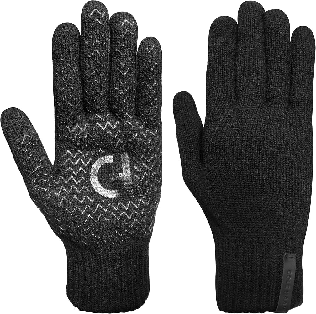 Cole Haan Knit Winter Gloves for Men - Touchscreen-Compatible Thumb & Index Finger, Functional Wa... | Amazon (US)