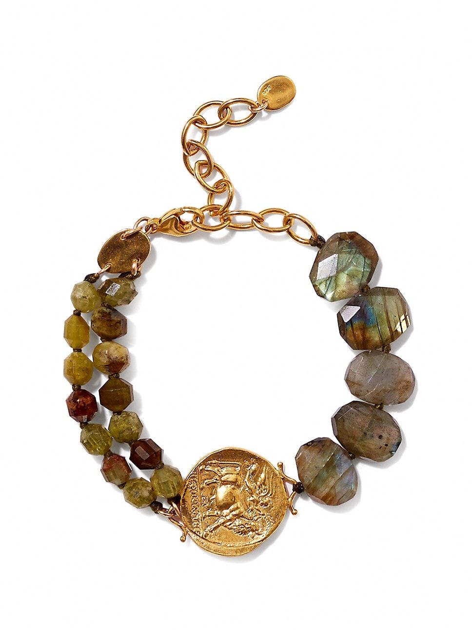 Chan Luu


18K Gold-Plated, Labradorite & Green Garnet Coin Bracelet



4.2 out of 5 Customer Rat... | Saks Fifth Avenue