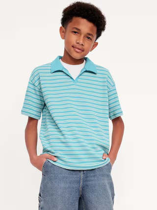 Printed Knitted Collared Shirt for Boys | Old Navy (US)