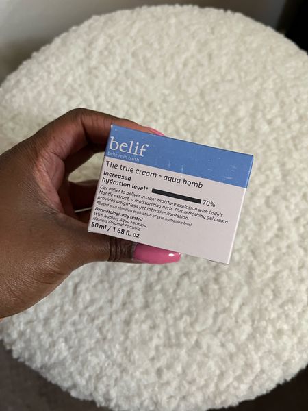 It was time for a belif
The True Cream Aqua Bomb Hydrating Moisturizer With Squalane repurchase! I love how moisturizing this formula is for my skin! 
#sephorafinds #sephoraskin #belif 

#LTKbeauty #LTKunder50