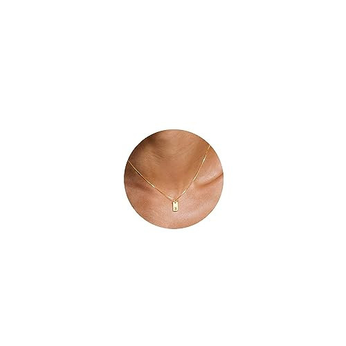 JSJOY Dainty Gold Initial Necklaces for Women S925 Sterling Silver Letter B Pendant Personalized Name Tag Necklace Jewelry Gifts for Her | Amazon (US)