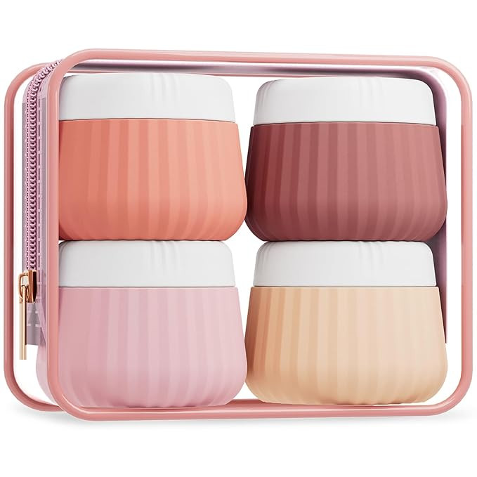Travel Containers for Toiletries 4 Pack, TSA Approved Travel Size Toiletries, Portable Size Conta... | Amazon (US)