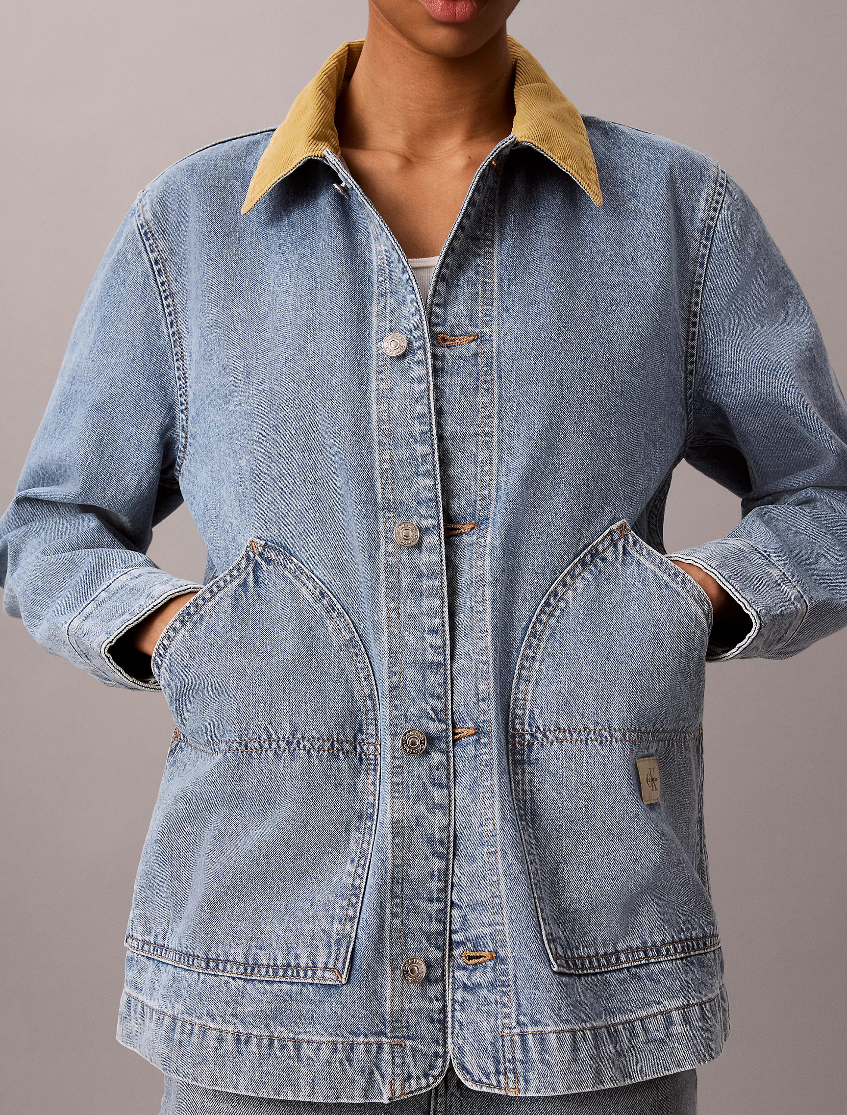 Contrast Collar Chore Coat | Calvin Klein | Calvin Klein (US)