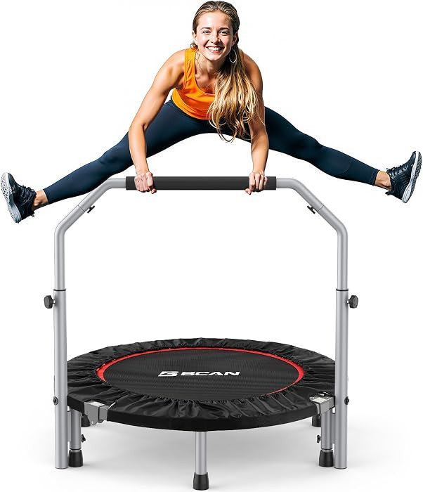 BCAN SP2 40/48" Foldable Mini Rebounder Trampoline for Adults |FED Fitness | Amazon (US)