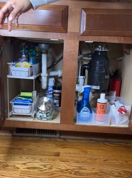 Organize under the kitchen sink with me 
Kitchen Organization Target Finds Cleaning Organization Organizers Kitchen Storage Dish Towels Scrub Daddy Target Organizers  

#LTKFind #LTKunder50 #LTKhome