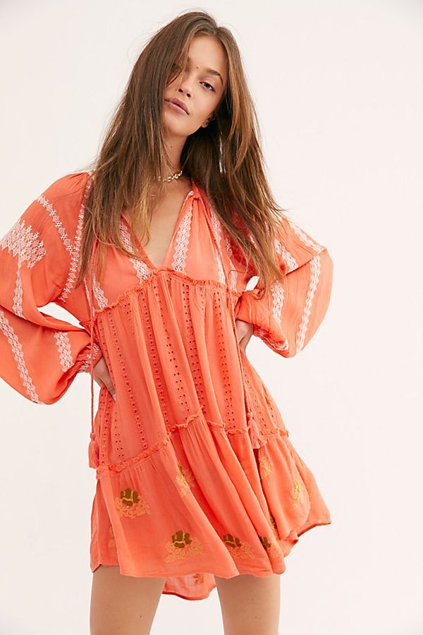 Wild Horses Embroidered Mini Dress | Free People (Global - UK&FR Excluded)