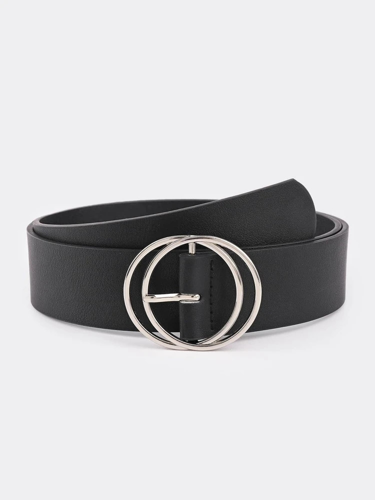 Circle Decor Buckle Belt With Hole Punch | SHEIN