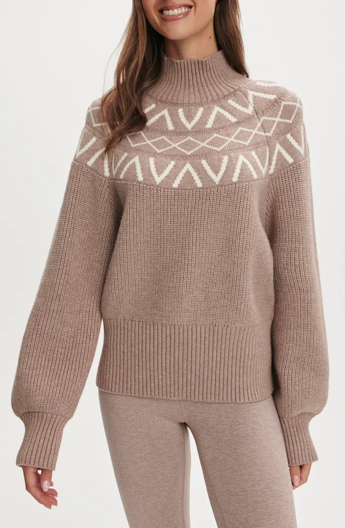 Marcie Fair Isle Mock Neck Sweater | Nordstrom