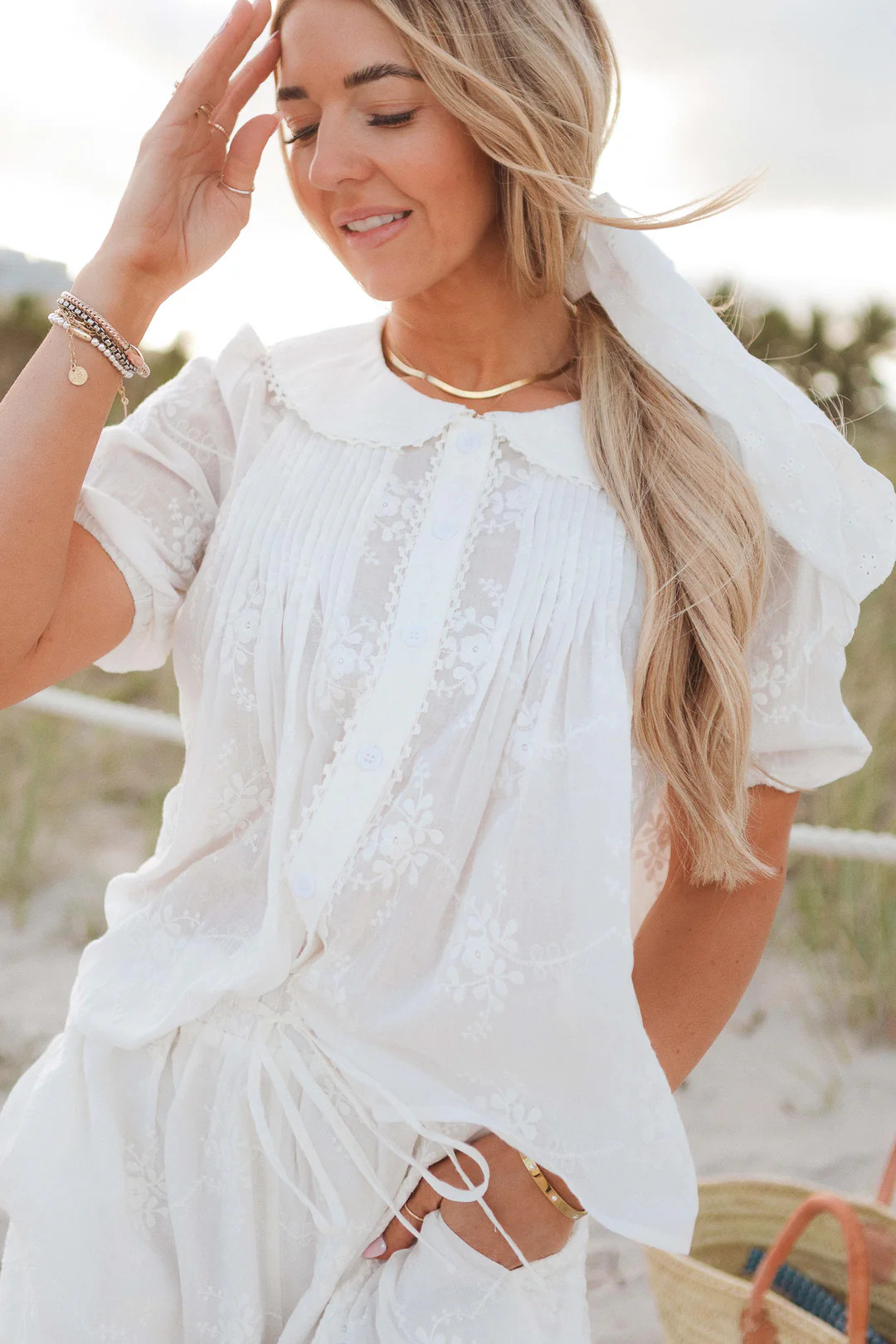 Betty Blouse in White | Ivy City Co