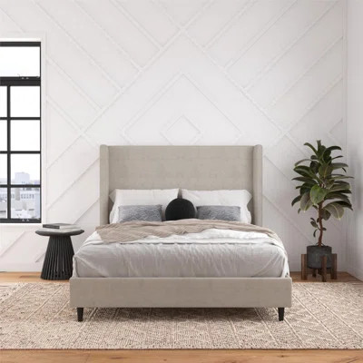 Ana Upholstered Wingback Bed | Wayfair North America