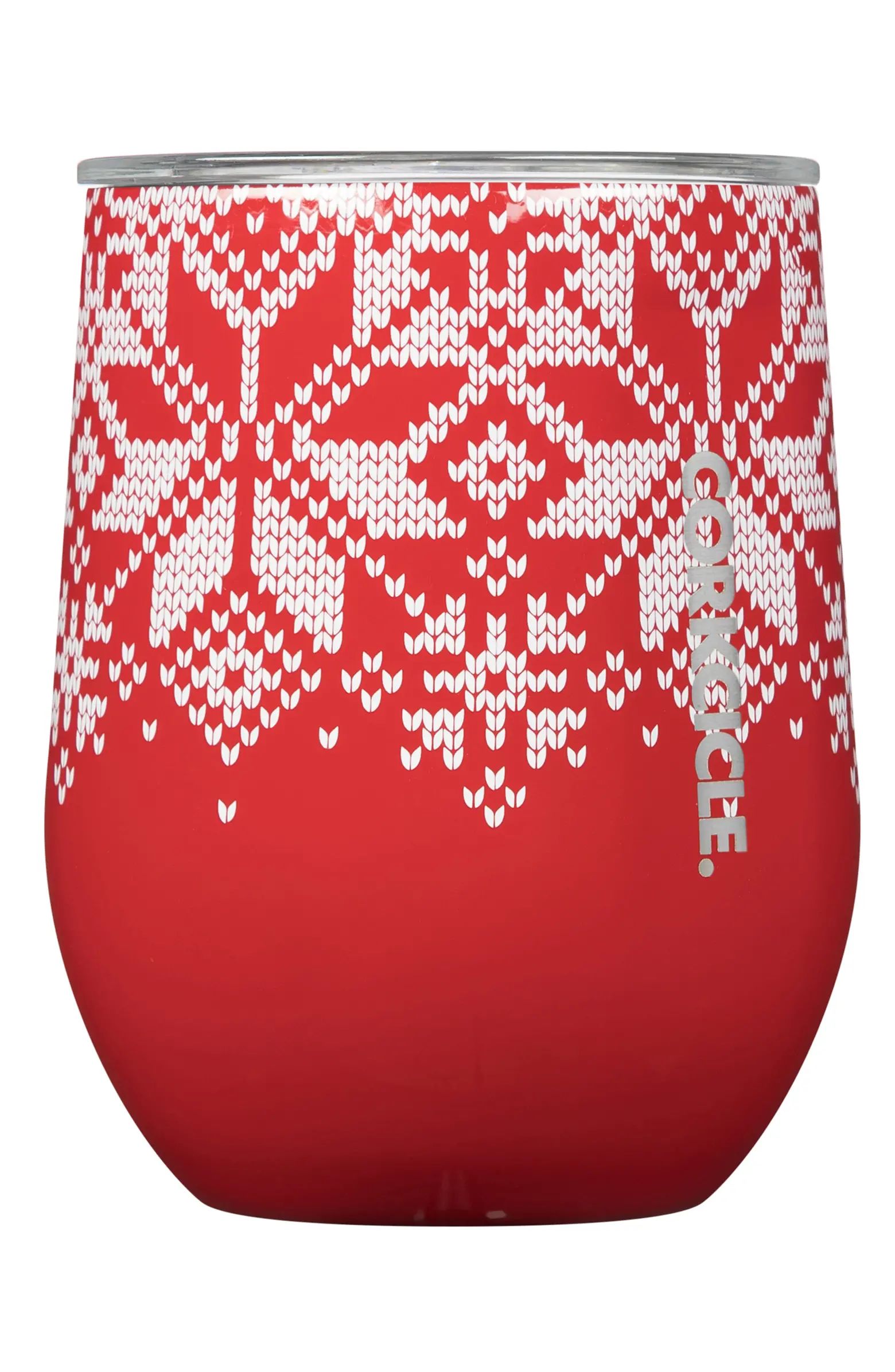 Fair Isle Insulated Stainless Steel Wine Glass | Nordstrom