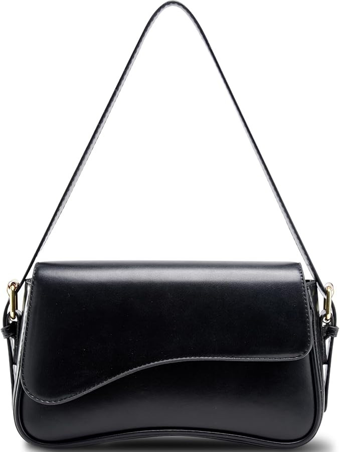 Shoulder Bag for Women Trendy Purse PU Leather Hobo Handbags Clutch Saddle Bag with 2 Removable S... | Amazon (US)