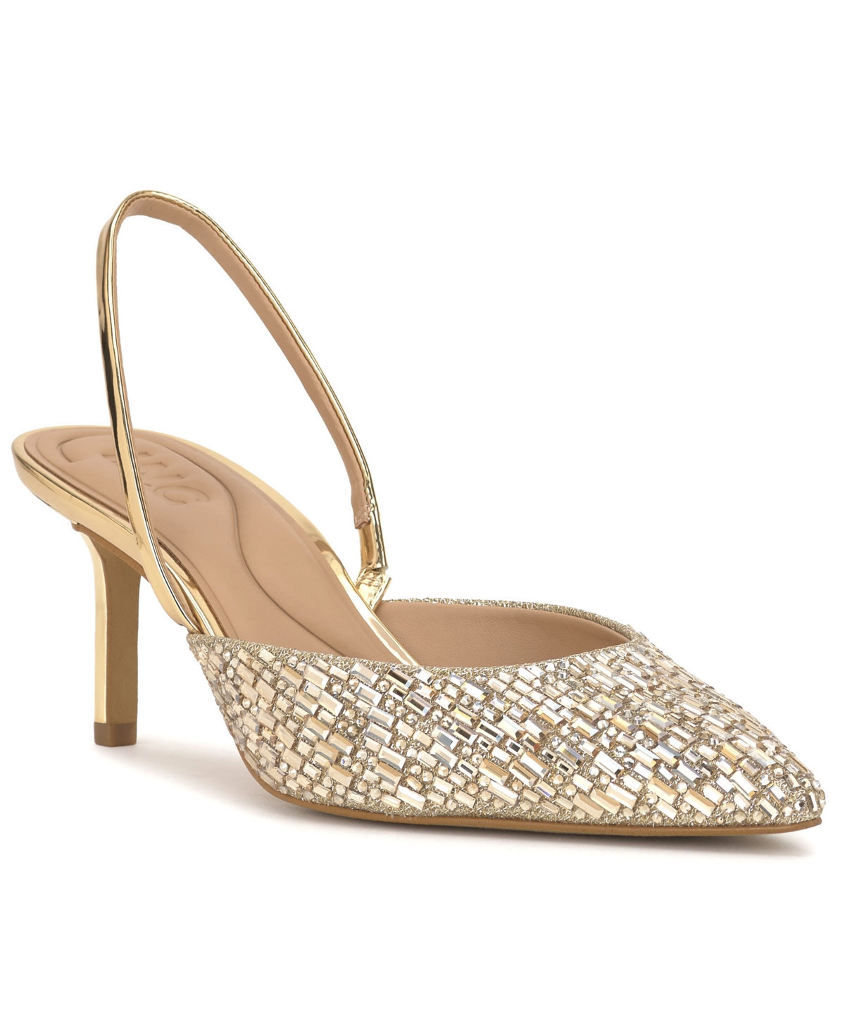 I.n.c. International Concepts Women's Geosepa Halter Pumps, Created for Macy's - Light Gold | Macy's