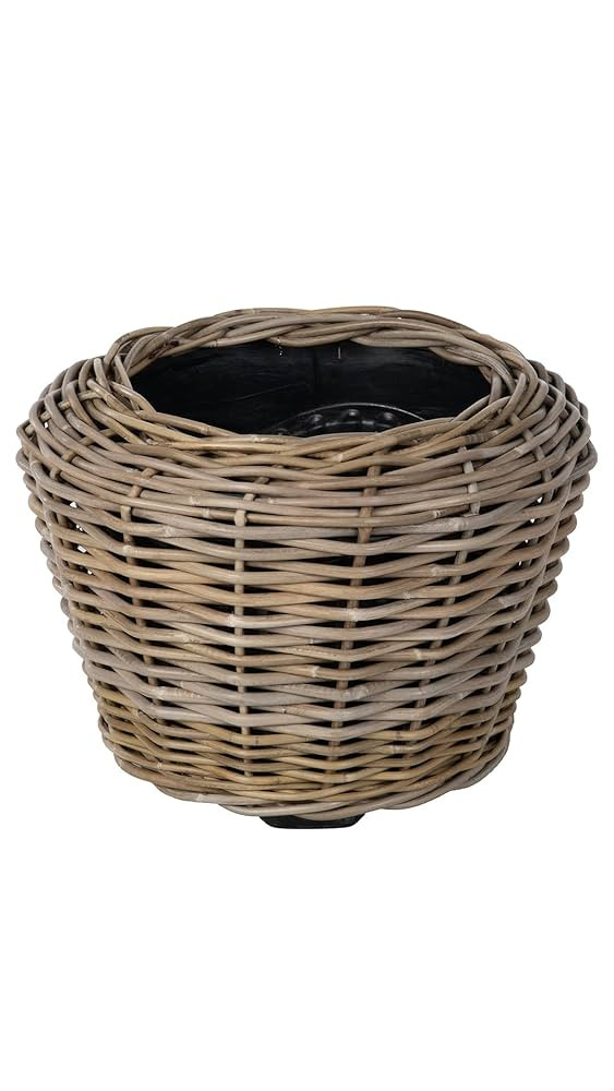 Rattan Kobo Indoor Outdoor Planter Basket with Plastic Pot Medium 35 Gallon Soil Capacity | Amazon (US)