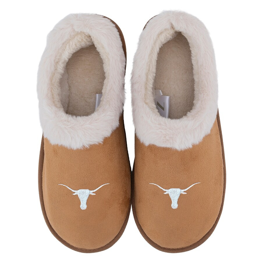 Texas Longhorns ZooZatz Women's Teagan Faux Fur Slippers | Fanatics