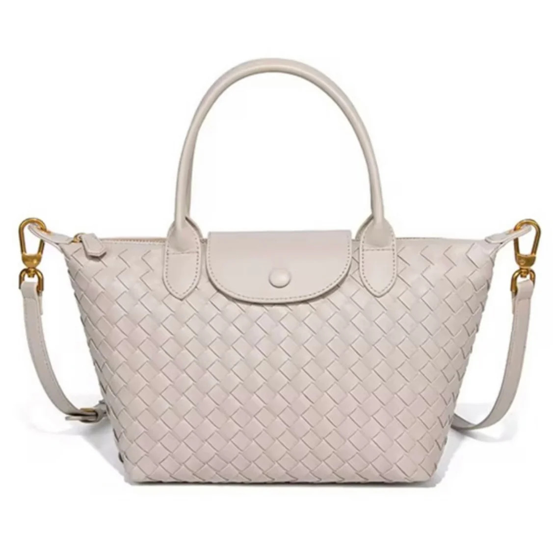 Ivory Quilted Rowan Crossbody (Medium) | Sea Marie Designs