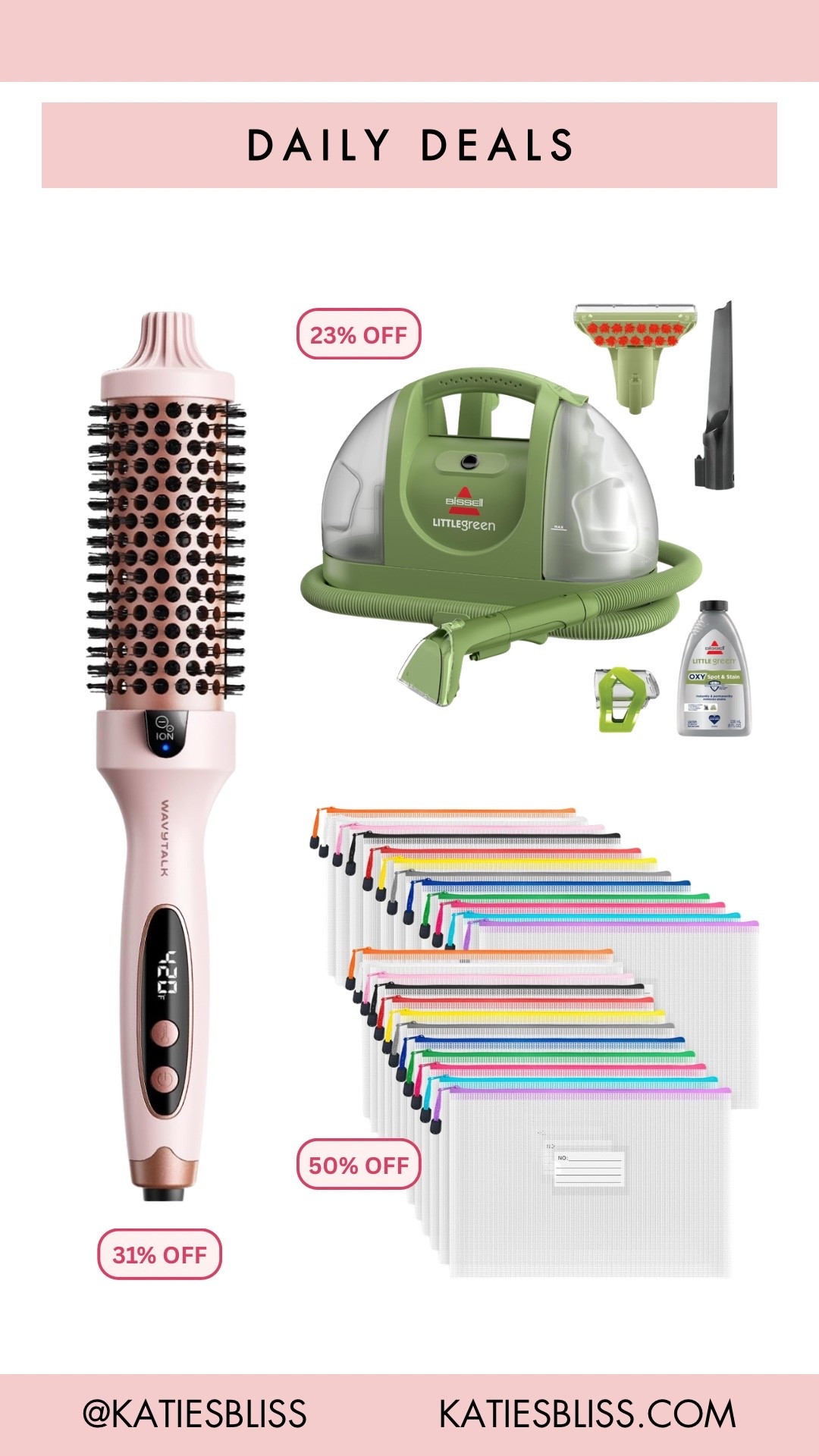 Daily deals ✨

Amazon. Deals. Sale. Markdown. BISSELL. Carpet cleaner. Little green. Thermal brush. Mesh pouch. Organizer. 



#LTKSaleAlert #LTKHome