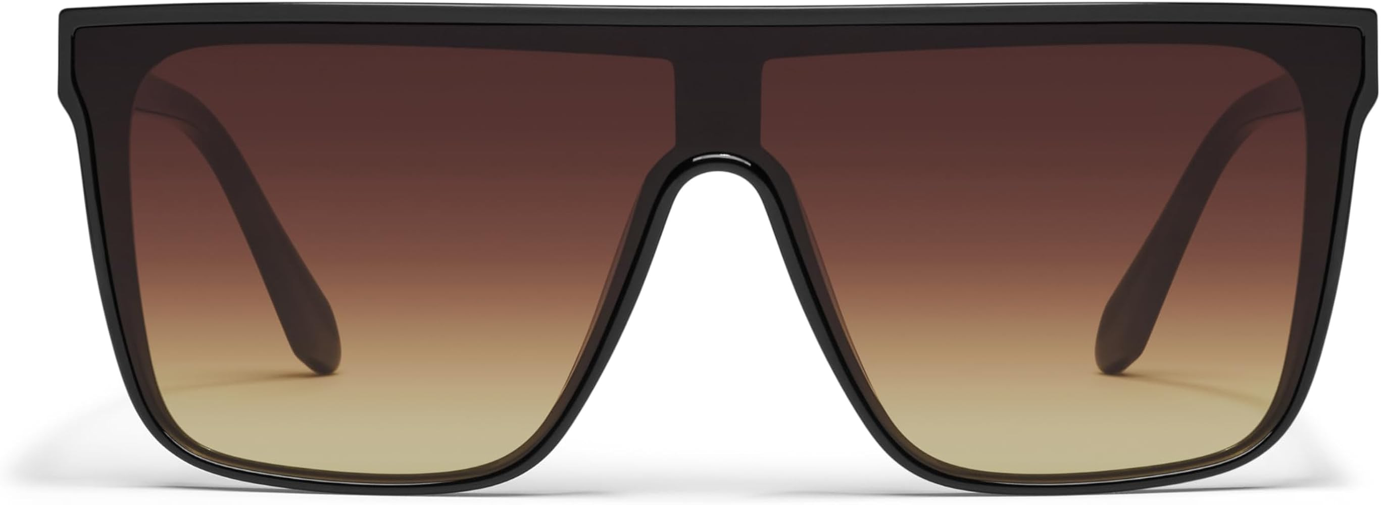 QUAY Unisex Shield Shield Polarized Shield Lenses with UV Protection, Oversized Sunglasses | Amazon (US)