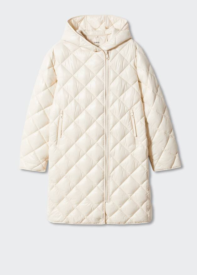 Hood quilted coat | MANGO (US)