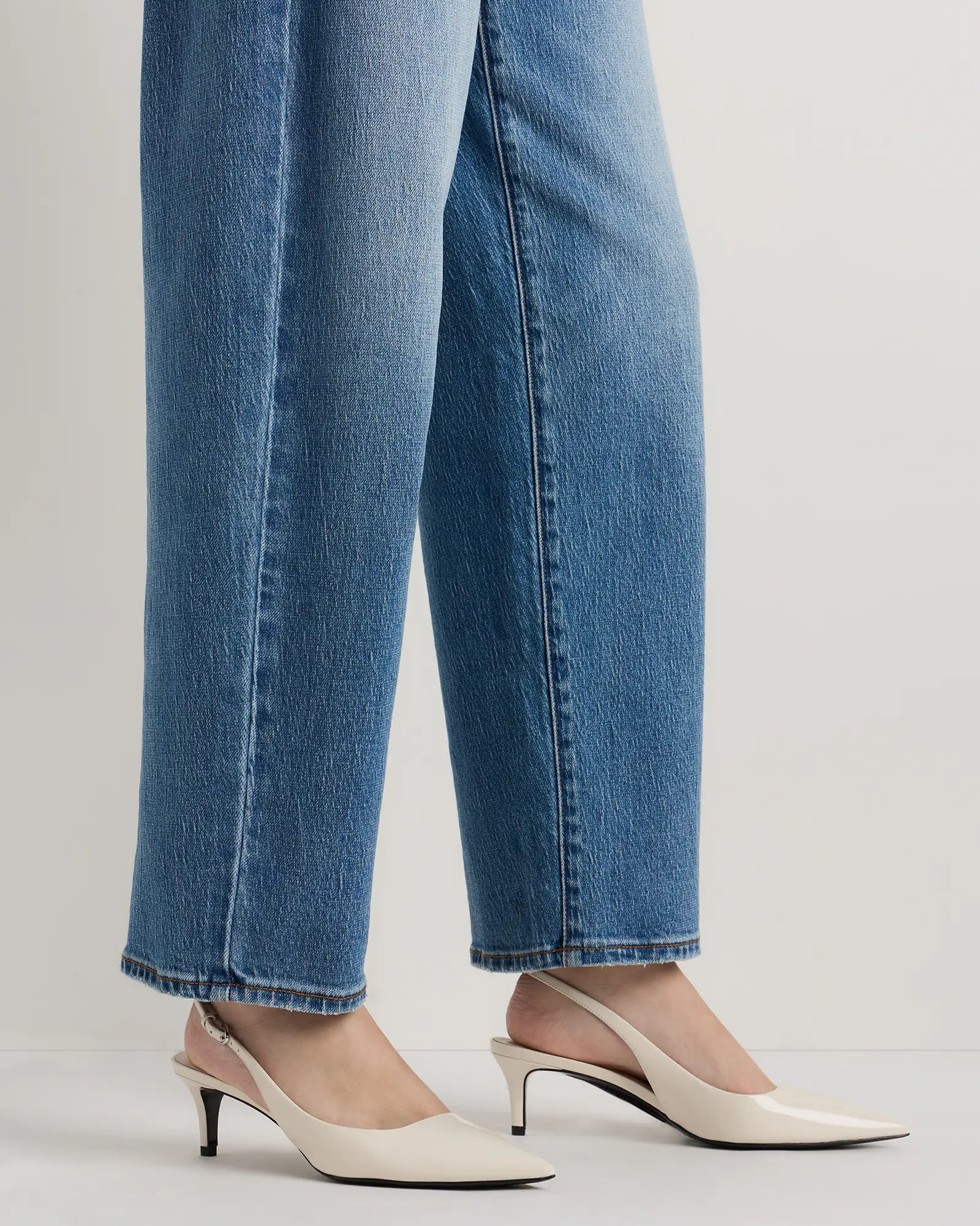 Italian Leather 55mm Slingback Pump | Quince