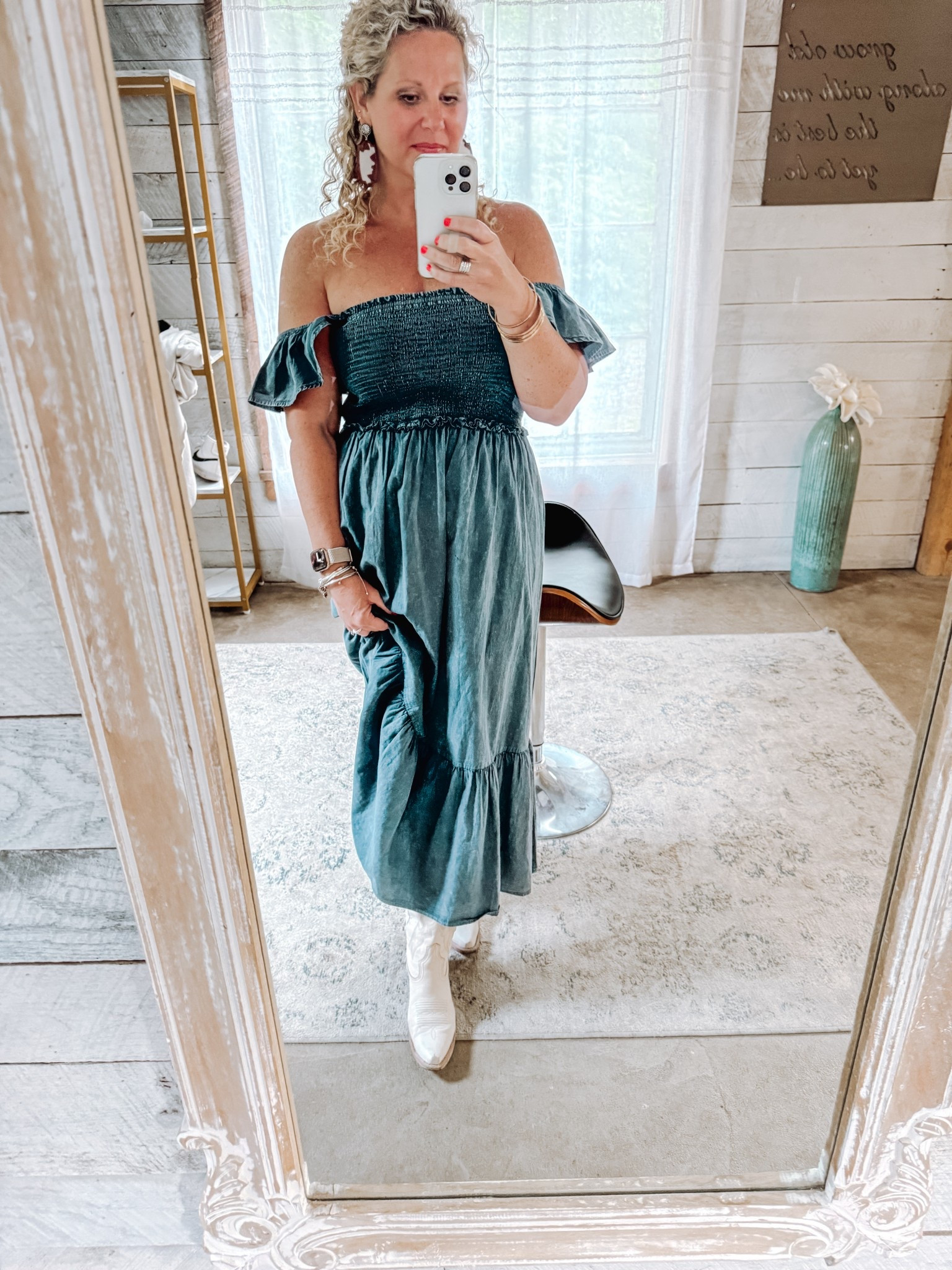 Spent last weekend in Nashville for a wedding.  Rehearsal dinner was the perfect time to wear my favorite boots 😍

#LTKShoeCrush #LTKOver40 #LTKWedding