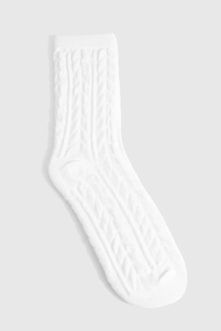 Cable Knit Cosy Socks | Boohoo.com (UK & IE)