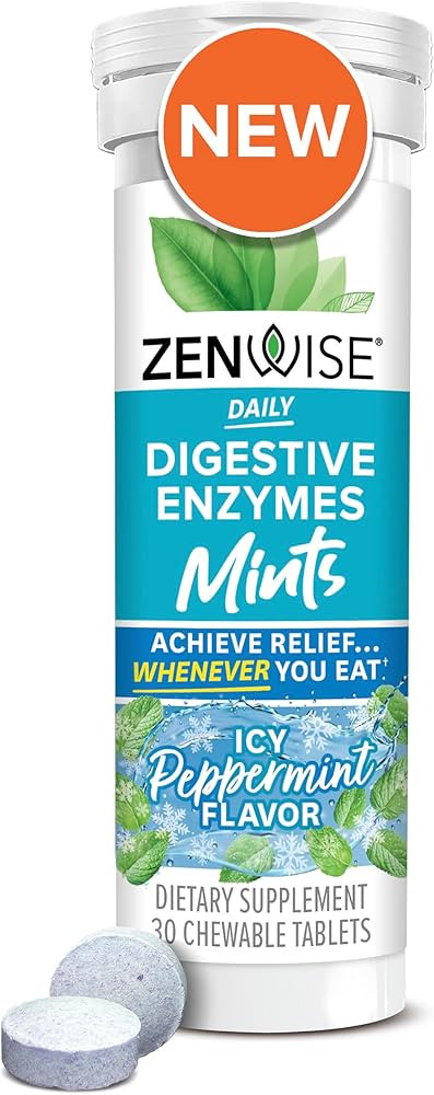 Zenwise Health Papaya Enzymes Chewable, Digestive Enzymes for Women and Men, Bromelain for Digest... | Amazon (US)